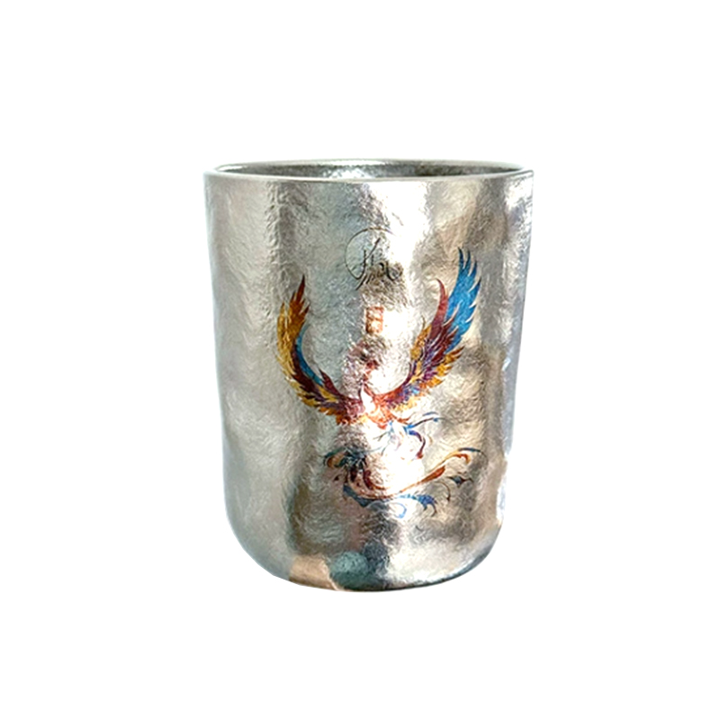 【Long Feng Cheng Xiang】 Pure Titanium Handcrafted Titanium Mug (Feng)