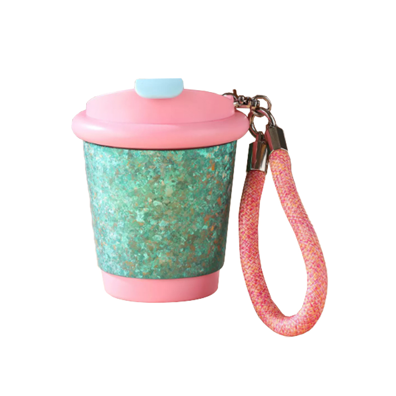 Mini Size Titanium Insulated Water Bottle With Straw With Lid
