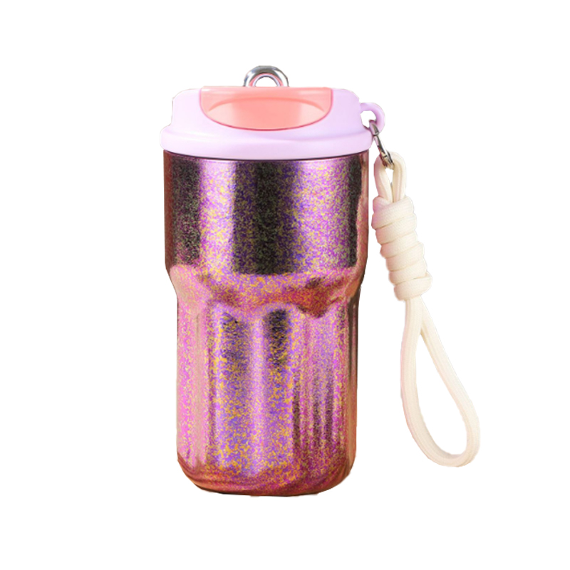 Portable Handle Titanium Mug